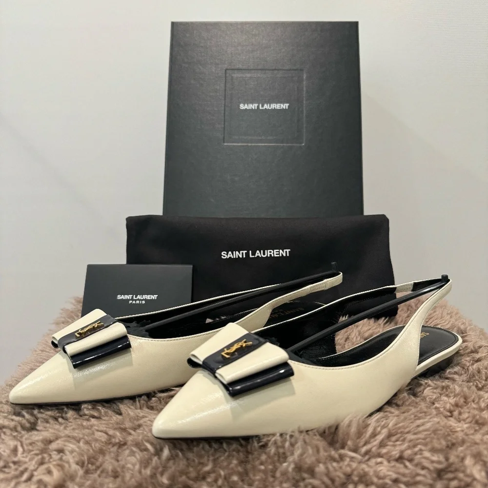 YSL Anais Slingback Flats - Picture 2 of 6